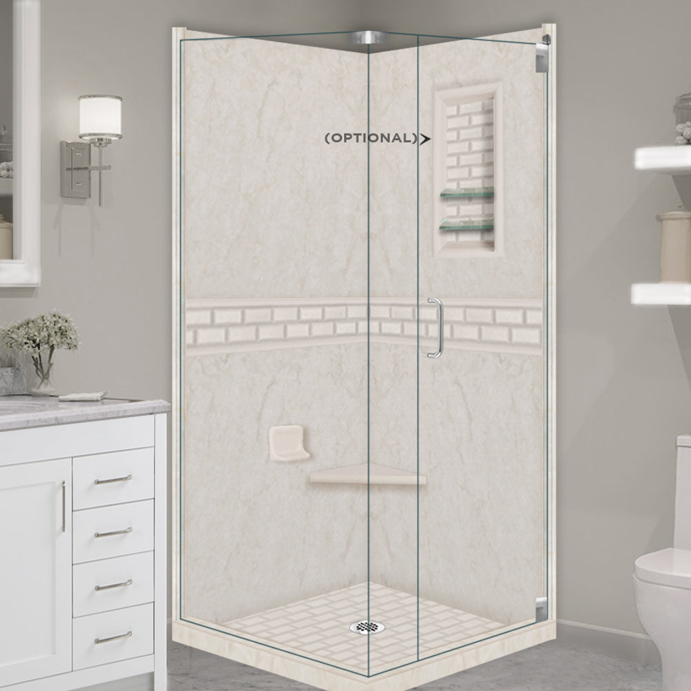 Rafe Marble Subway Corner Shower Kit