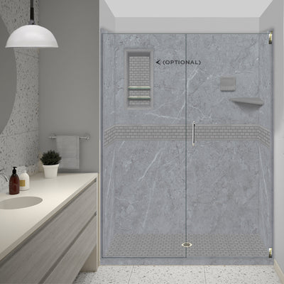 Grio Marble Classic Alcove Shower Enclosure Kit