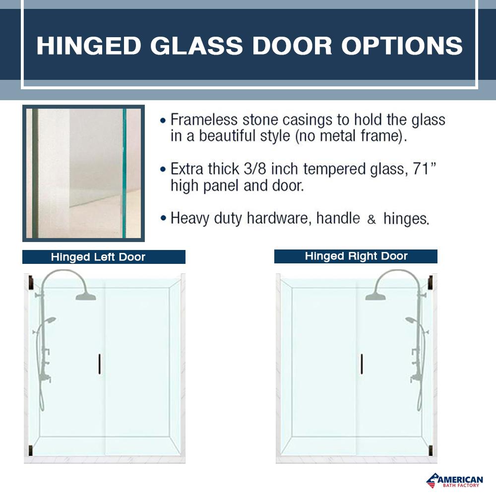 Freedom Grio Marble Classic Alcove Shower Enclosure Kit