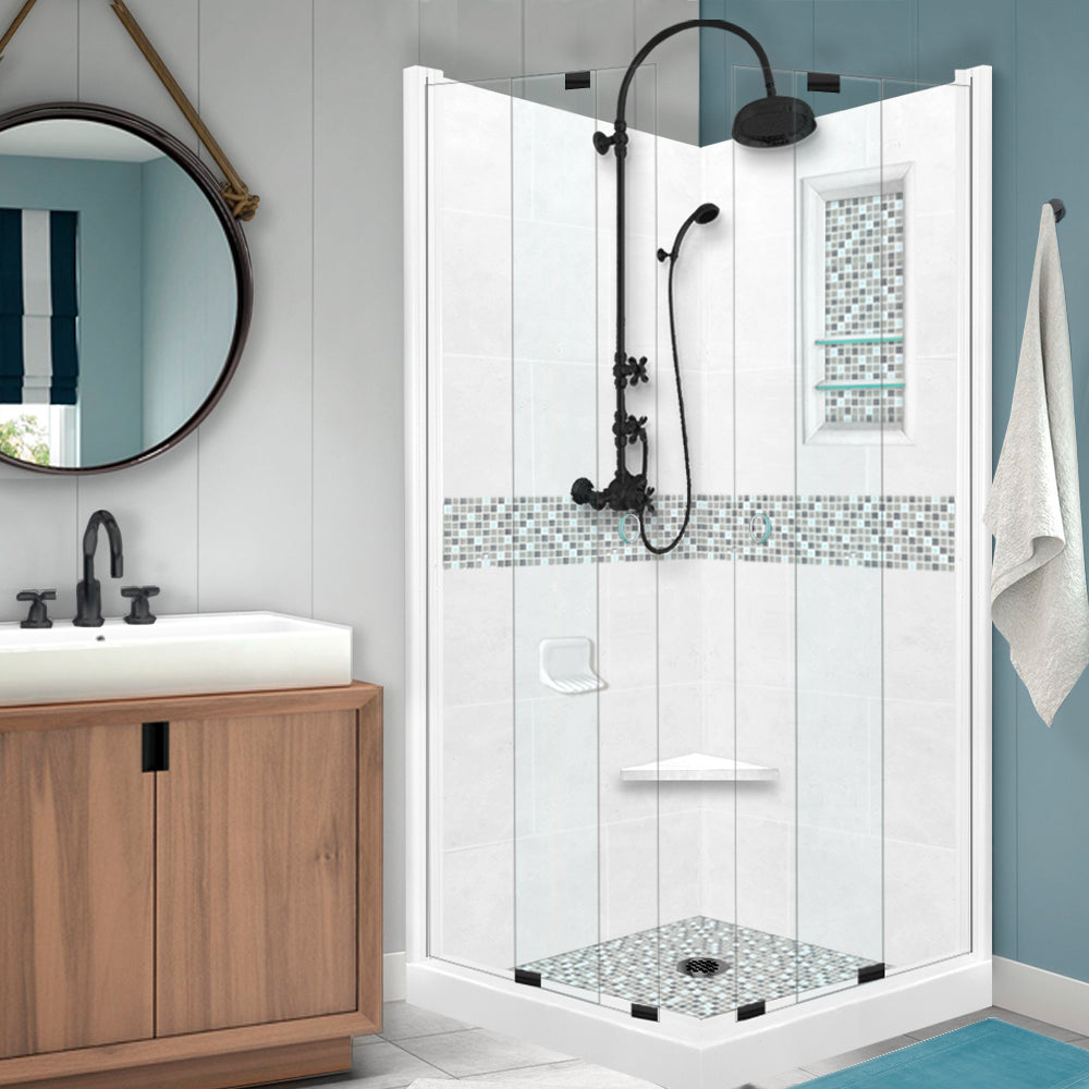 Corner Shower Shelf  American Bath Enterprises
