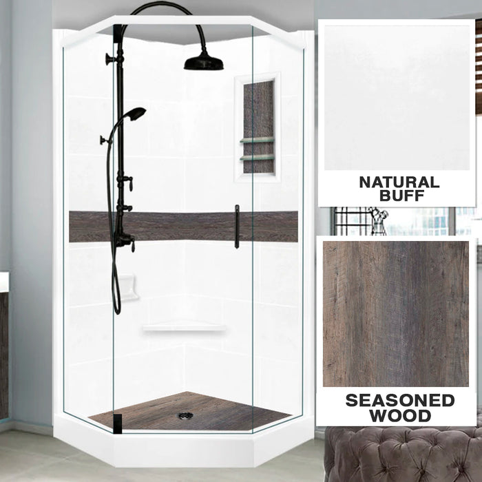 Neo Corner Shower Wood Collection