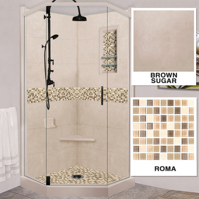 Roma Mosaic Brown Sugar Neo Shower Kit