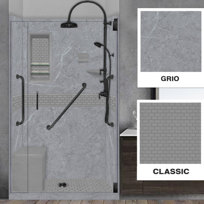 Freedom Grio Marble Classic Alcove Shower Kit
