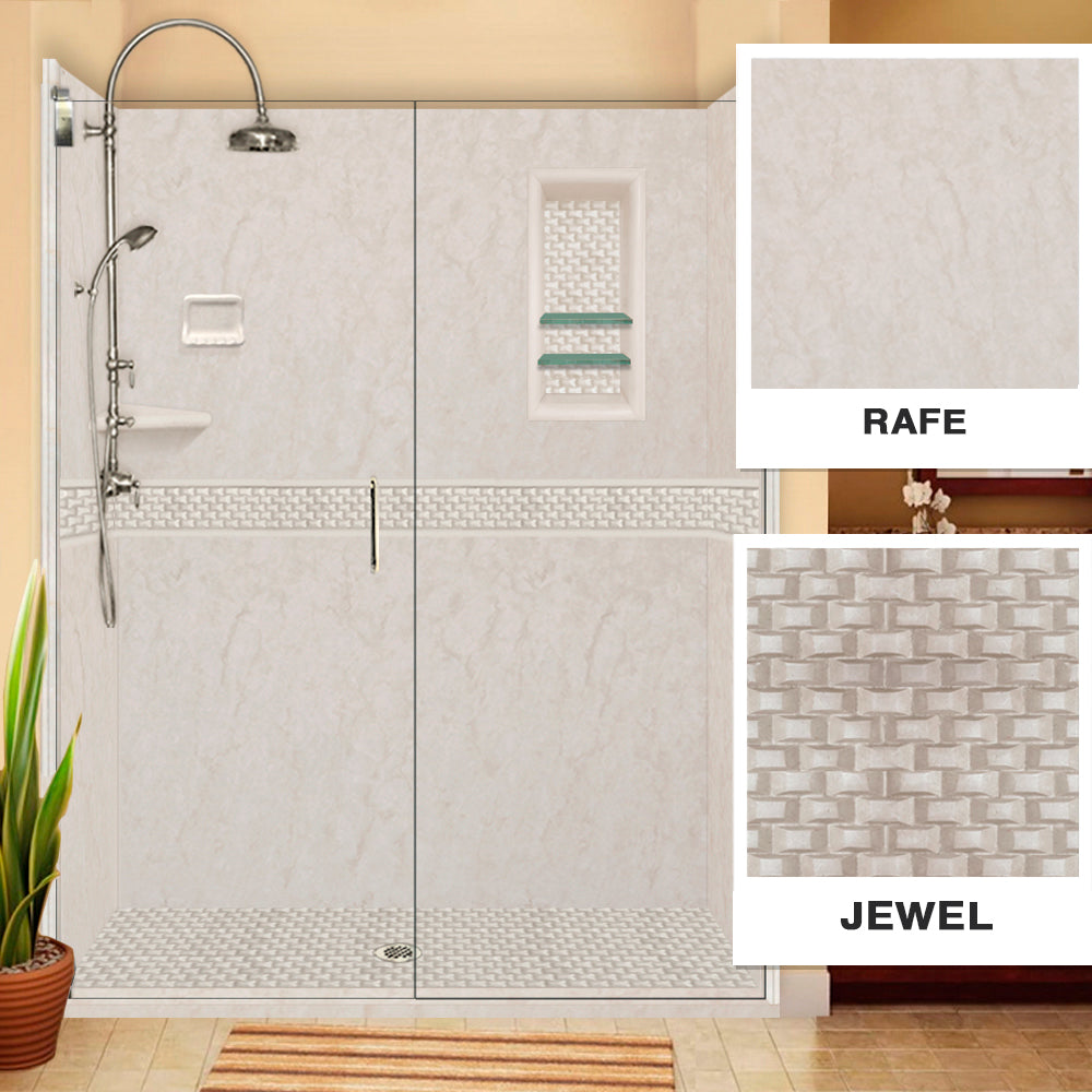 Rafe Marble Jewel Alcove Shower Kit