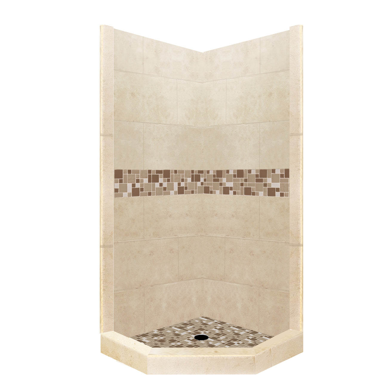 Custom Showers Your Way (Includes: Neo Corner Pan, Walls, Thresholds, and Optional Glass)