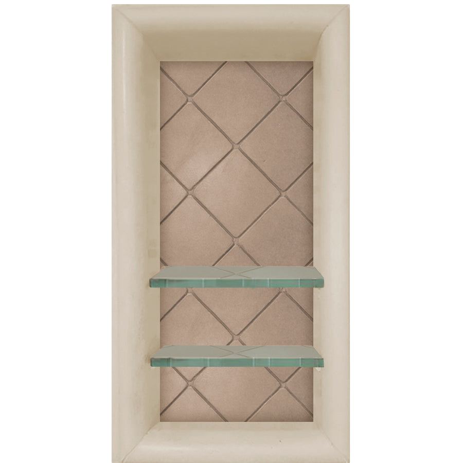 Designer Collection Vertical Shampoo Shelf  Shower Detail - American Bath Factory