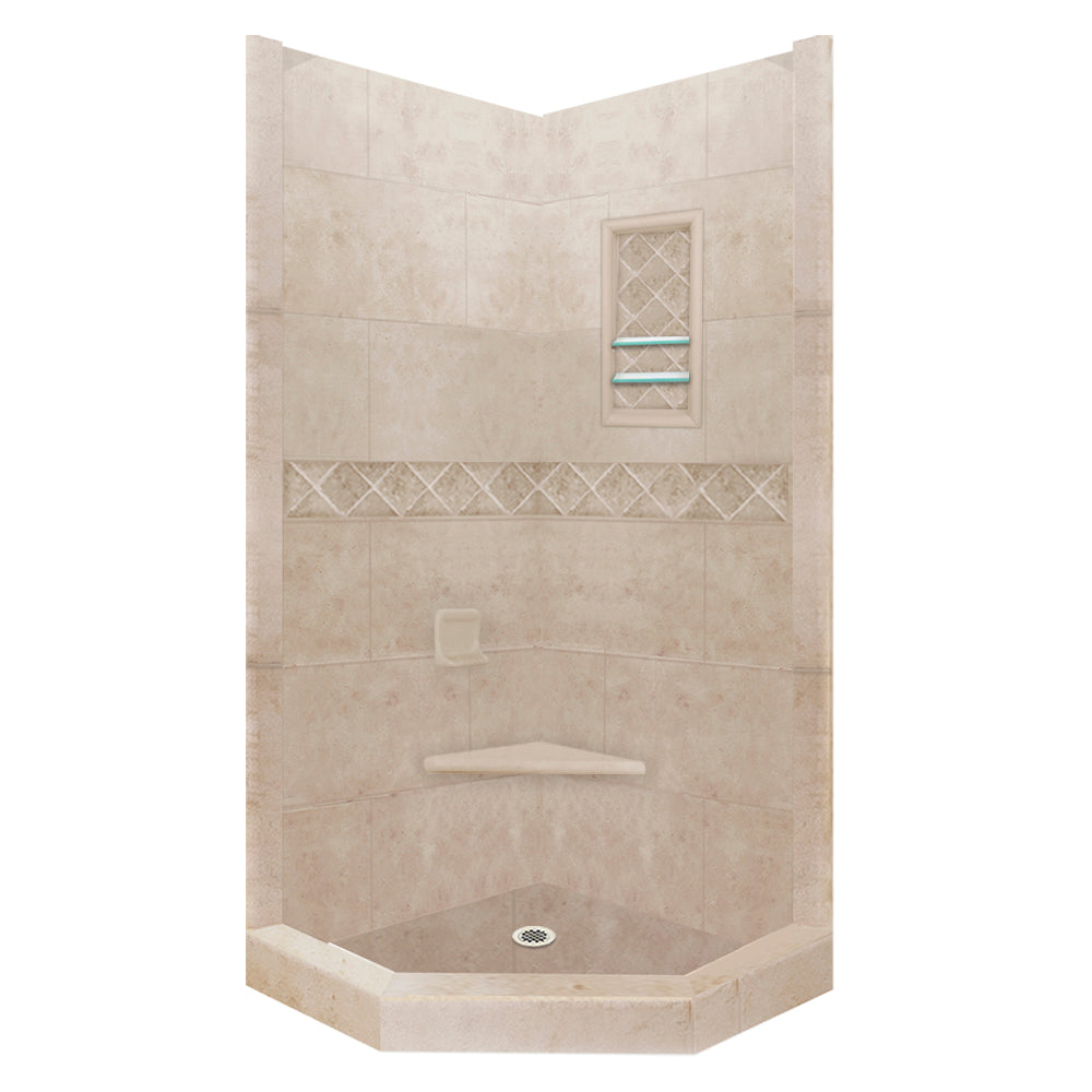 Custom Showers Your Way (Includes: Neo Corner Pan, Walls, Thresholds, and Optional Glass)