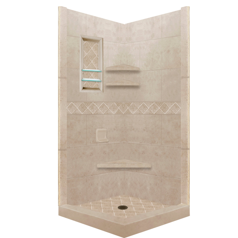 Custom Showers Your Way (Includes: Corner Pan, Walls, Thresholds, and Optional Glass)