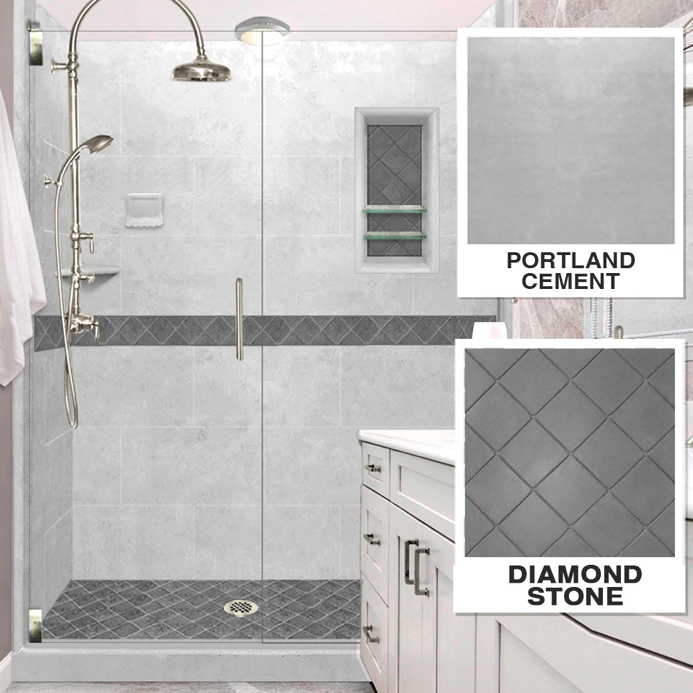 60" Alcove Showers