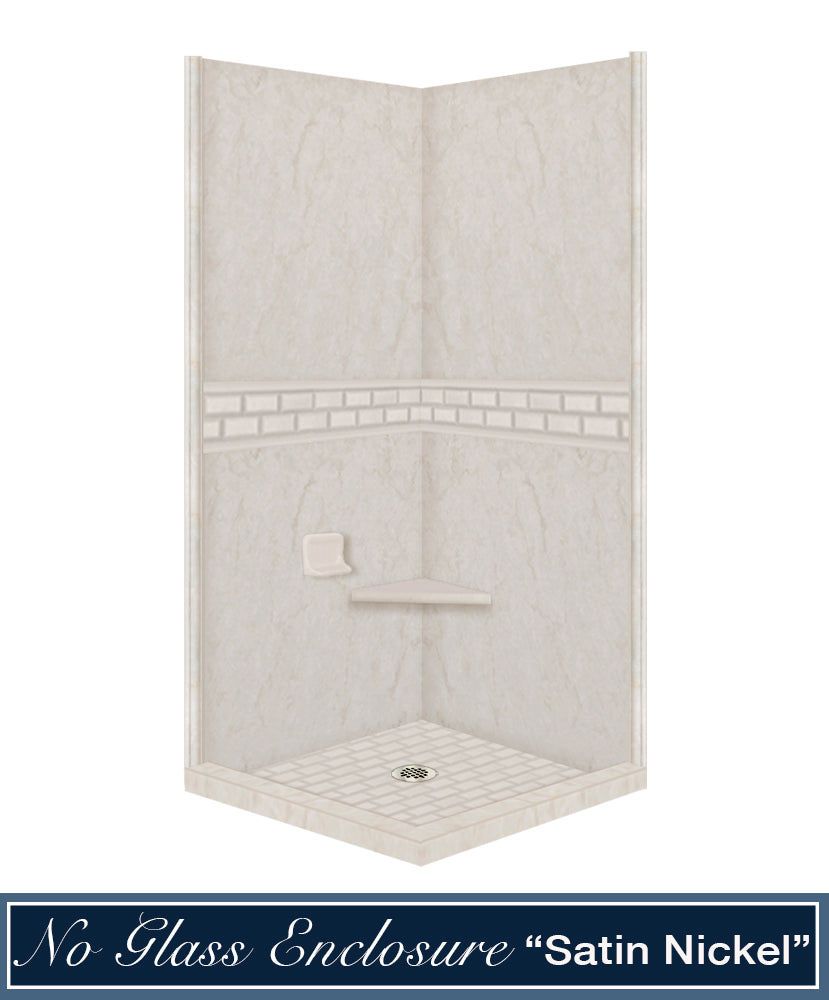 Rafe Marble Subway Corner Shower Kit