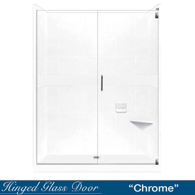 Classic Natural Buff 60" Alcove Shower Kit