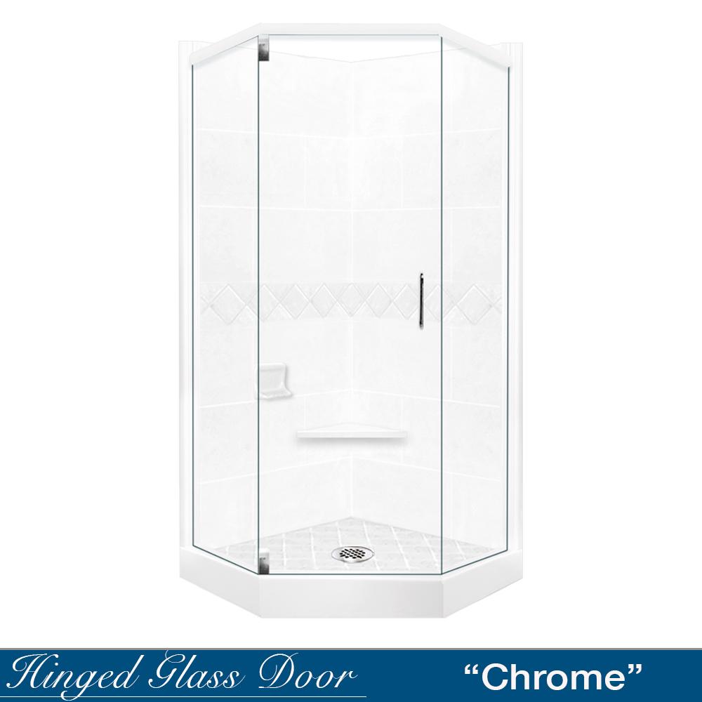 Neo-Angle Natural Buff Sistine Stone & Diamond Stone Accent ("DIY Shower Remodel Kit")