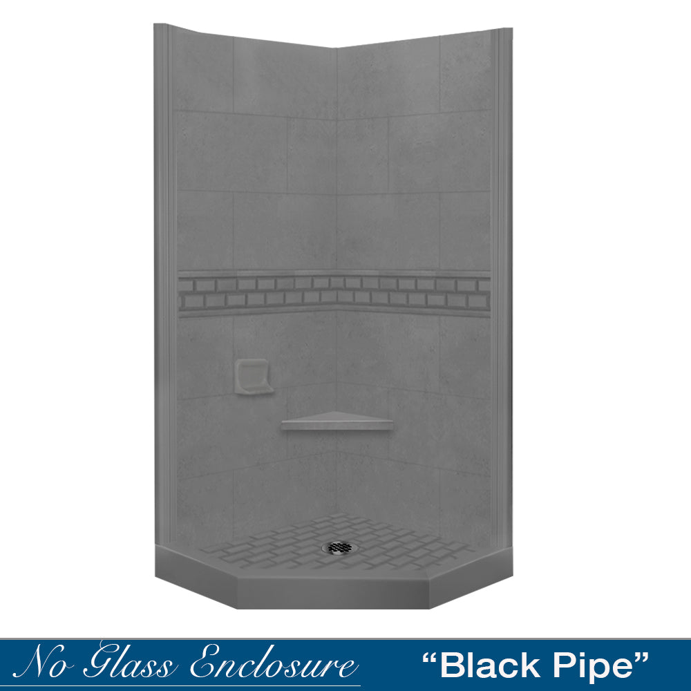 Neo-Angle Wet Cement Sistine Stone & Subway Stone Accent ("DIY Shower Remodel Kit")