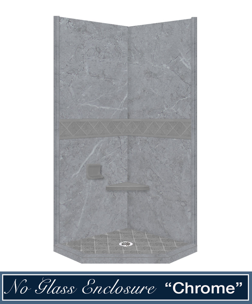 Grio Marble Diamond Neo Shower Enclosure Kit