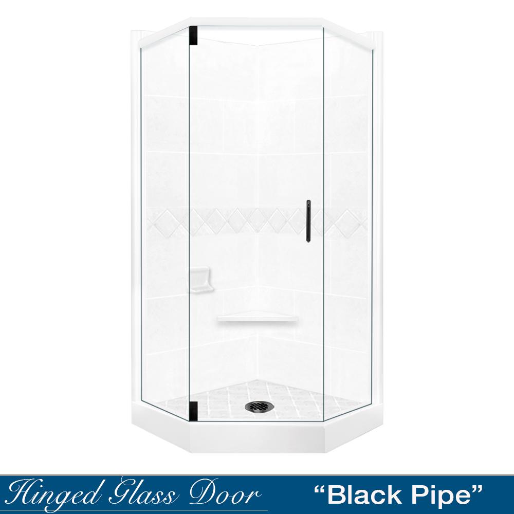Neo-Angle Natural Buff Sistine Stone & Diamond Stone Accent ("DIY Shower Remodel Kit")