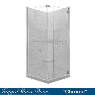 Subway Portland Cement Corner Stone Shower Kit