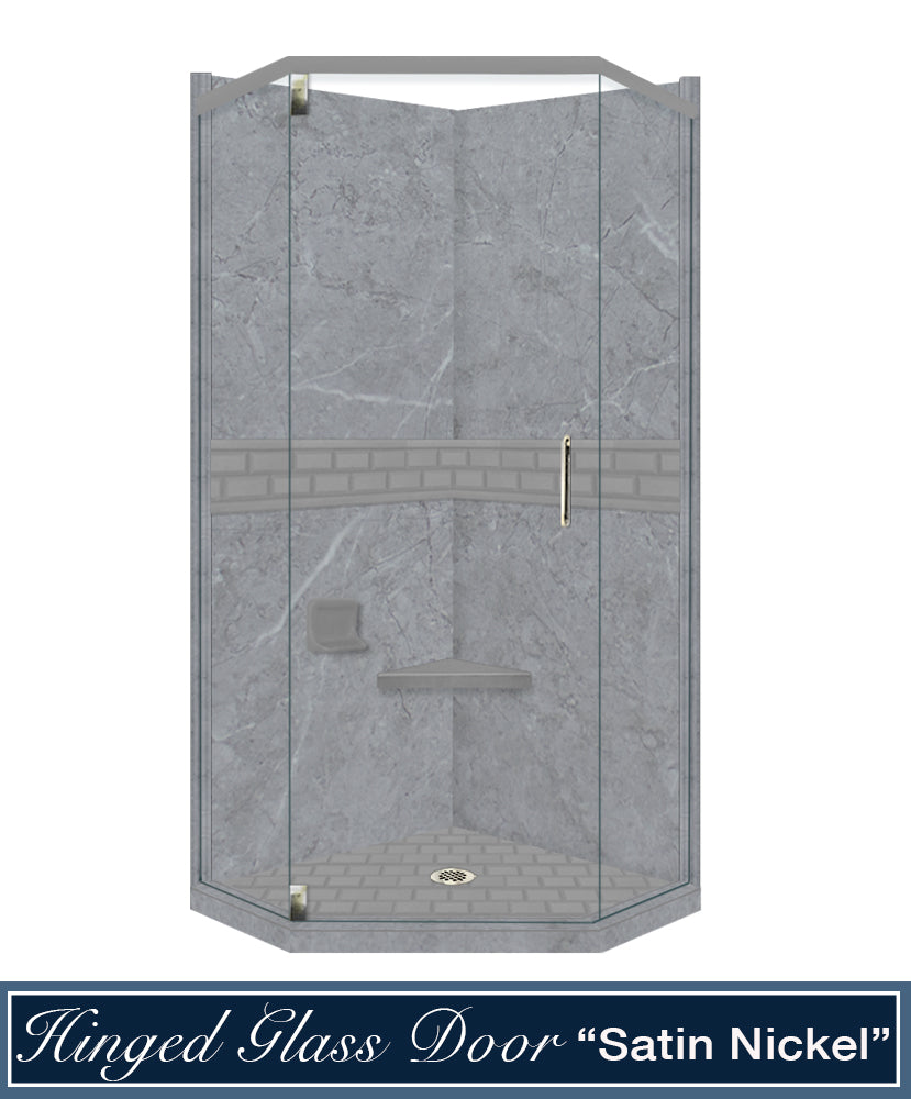 Grio Marble Subway Neo Shower Enclosure Kit