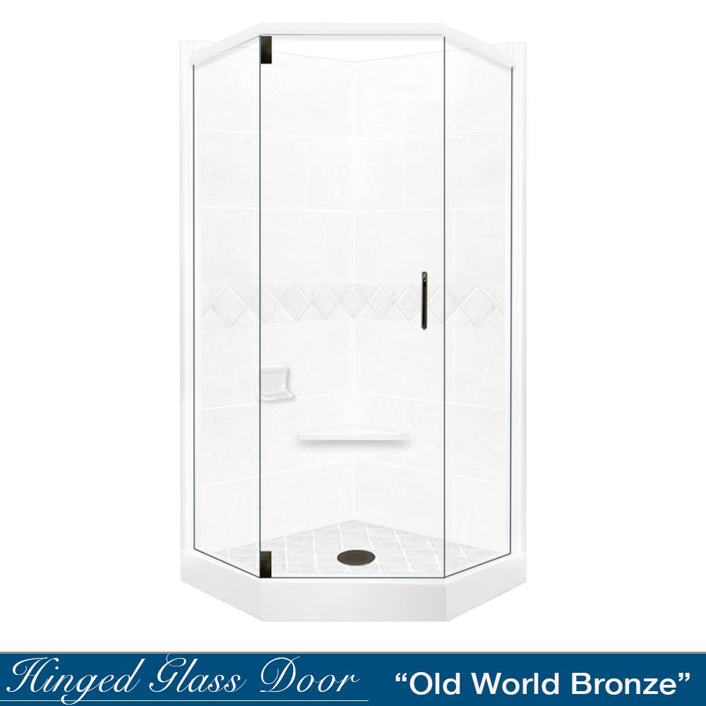 Neo-Angle Natural Buff Sistine Stone & Diamond Stone Accent ("DIY Shower Remodel Kit")