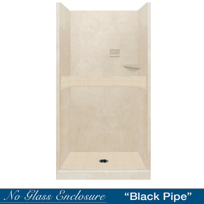 SPECIAL-Classic Desert Sand Small Alcove Shower Kit (FREE F92 FAUCET)
