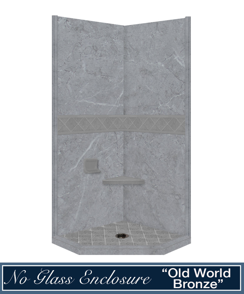 Grio Marble Diamond Neo Shower Enclosure Kit
