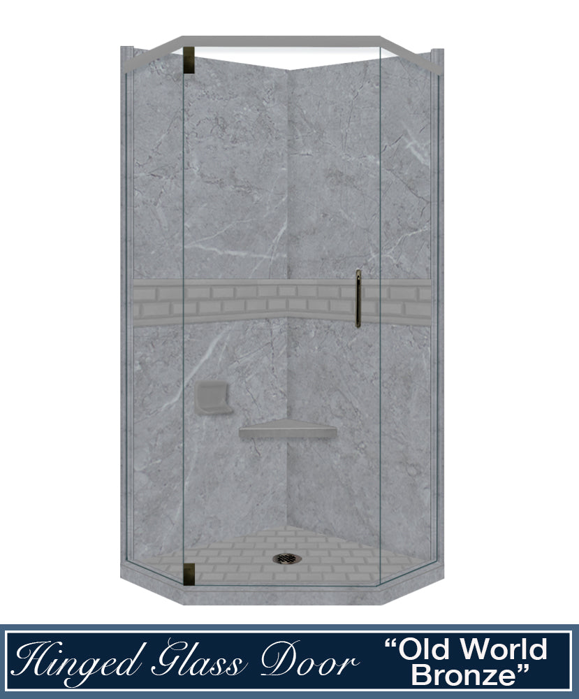 Grio Marble Subway Neo Shower Enclosure Kit