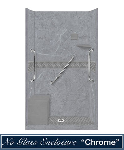 Freedom Grio Marble Jewel Alcove Shower Kit