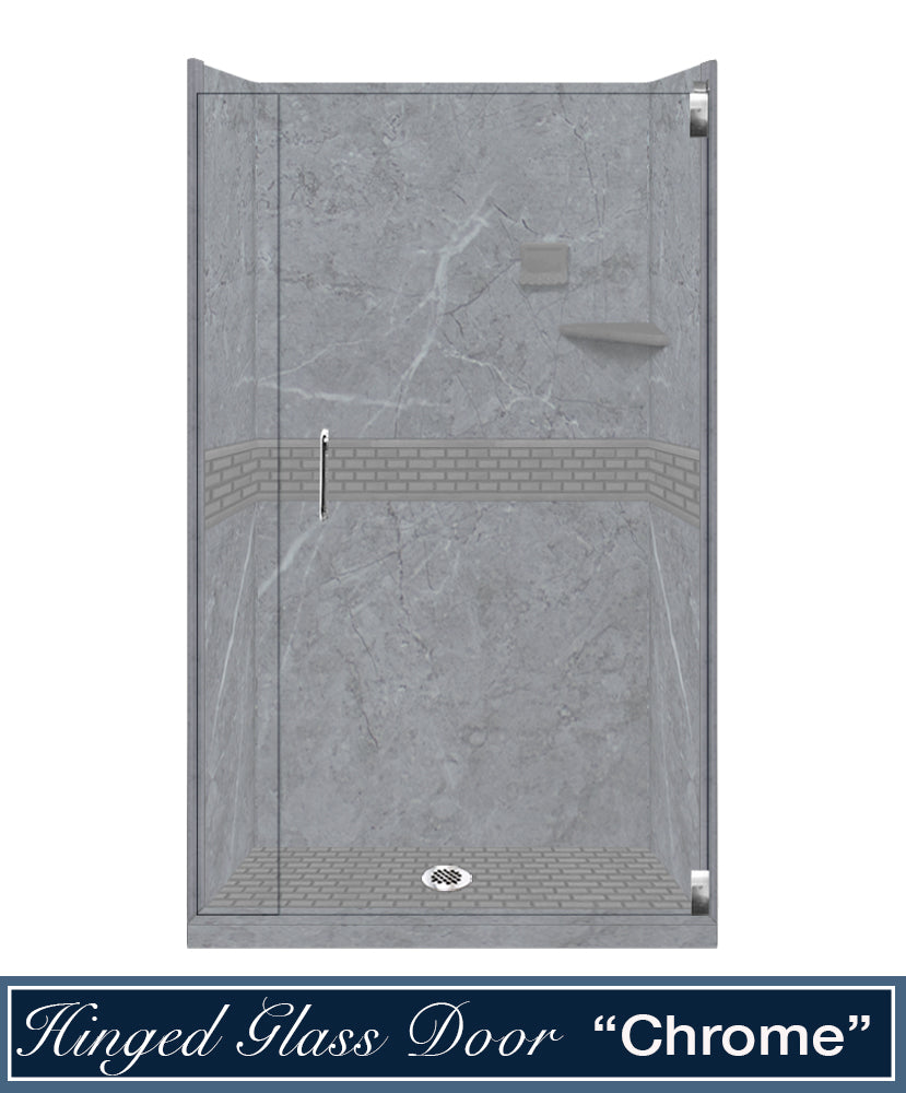 Grio Marble Classic Alcove Shower Enclosure Kit