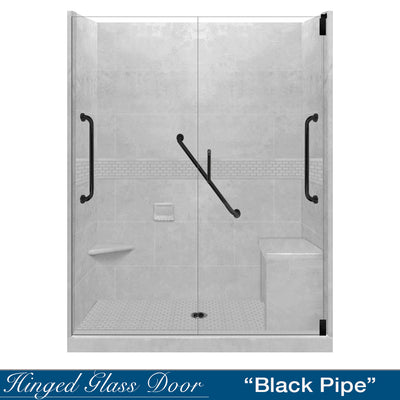 Freedom Classic Portland Cement 60" Alcove Shower Enclosure Kit