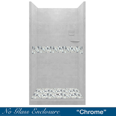 Newport Mosaic Portland Cement  Small Alcove Shower Kit