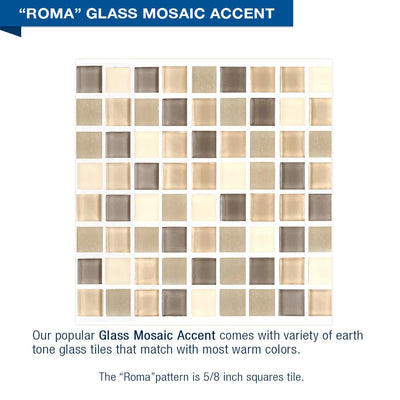 Roma Mosaic Desert Sand Neo Shower Kit