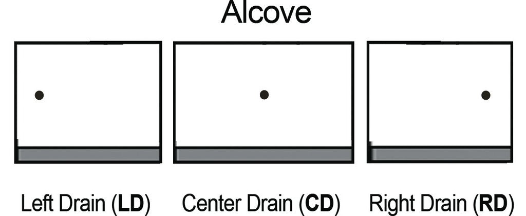 Diamond 60" Alcove Shower Kit Style & Color Options  Shower Kit - American Bath Factory