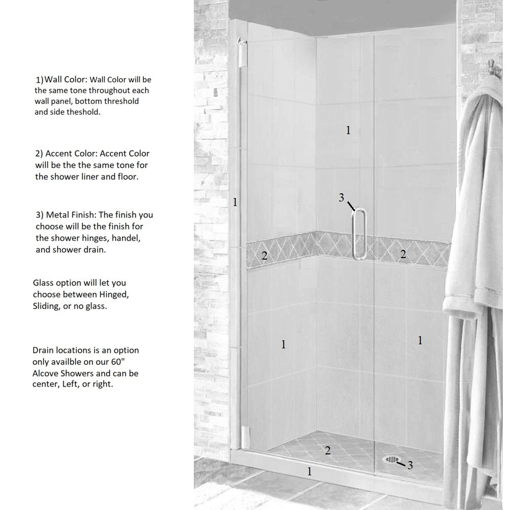 Diamond Alcove Shower Kit Style & Color Options  Shower Kit - American Bath Factory