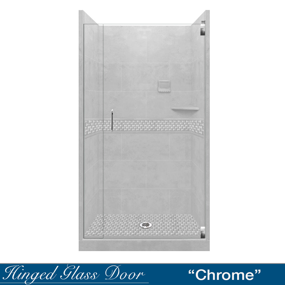 Alcove Portland Cement Sistine Stone & Jewel Stone Accent ("DIY Shower Remodel Kit")