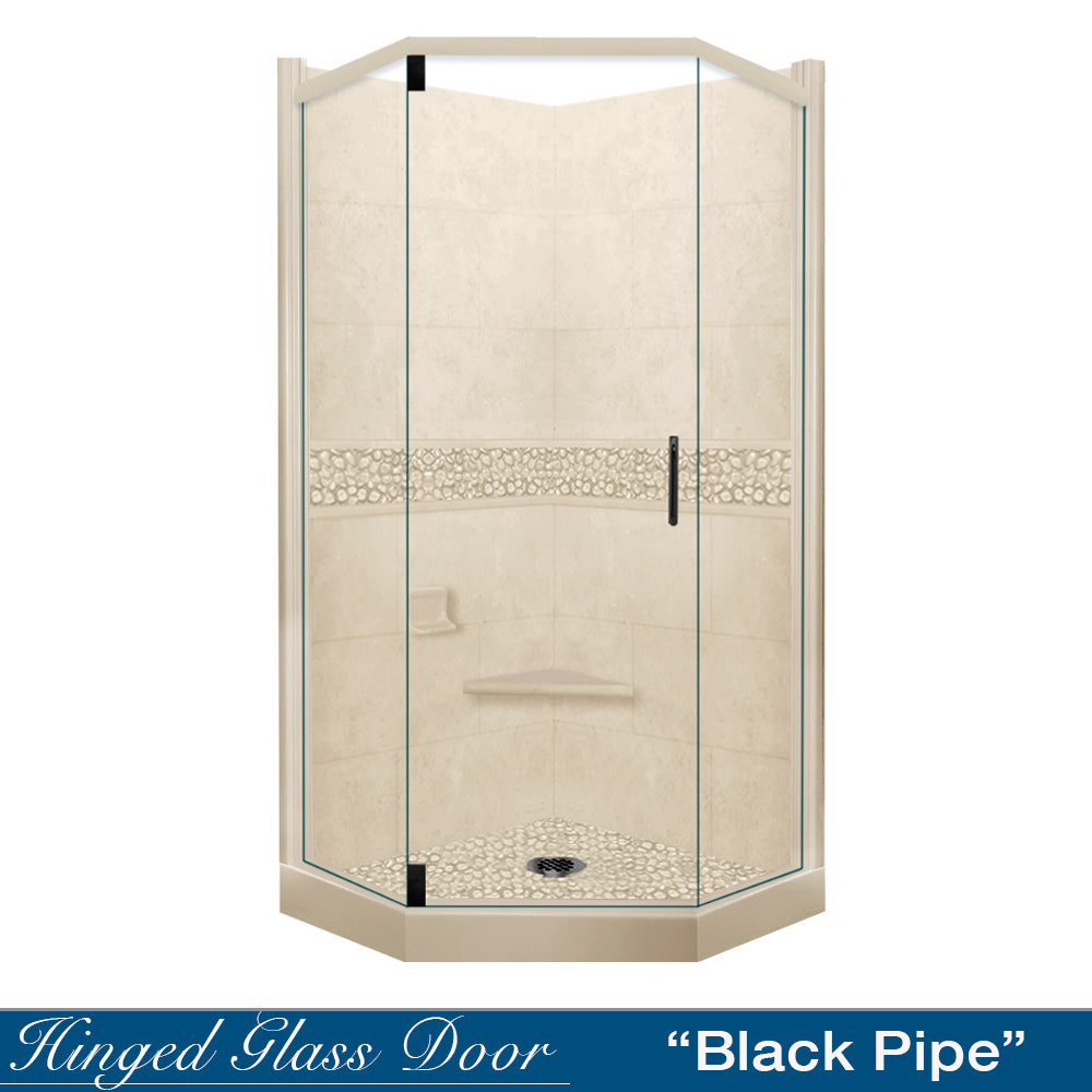 Neo-Angle Desert Sand Sistine Stone & Pebble Stone Accent ("DIY Shower Remodel Kit")