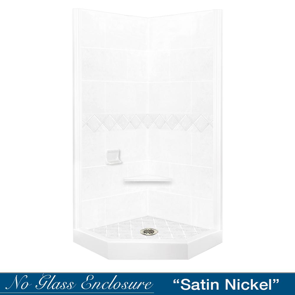 Neo-Angle Natural Buff Sistine Stone & Diamond Stone Accent ("DIY Shower Remodel Kit")