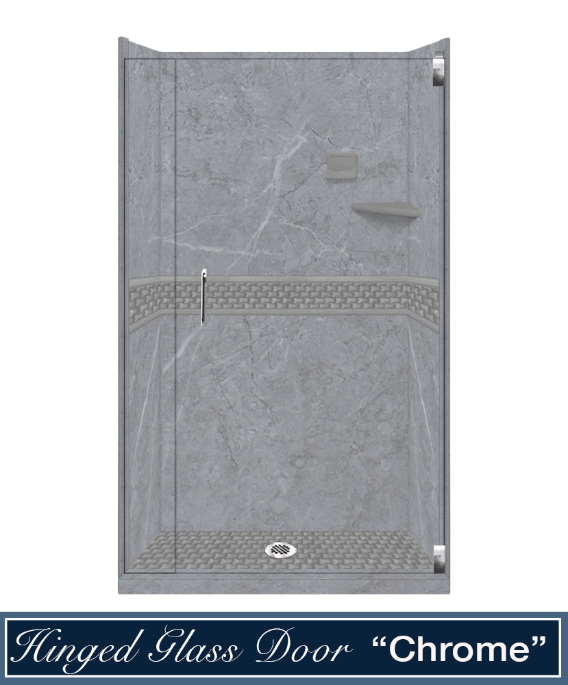 Grio Marble Jewel Alcove Shower Kit