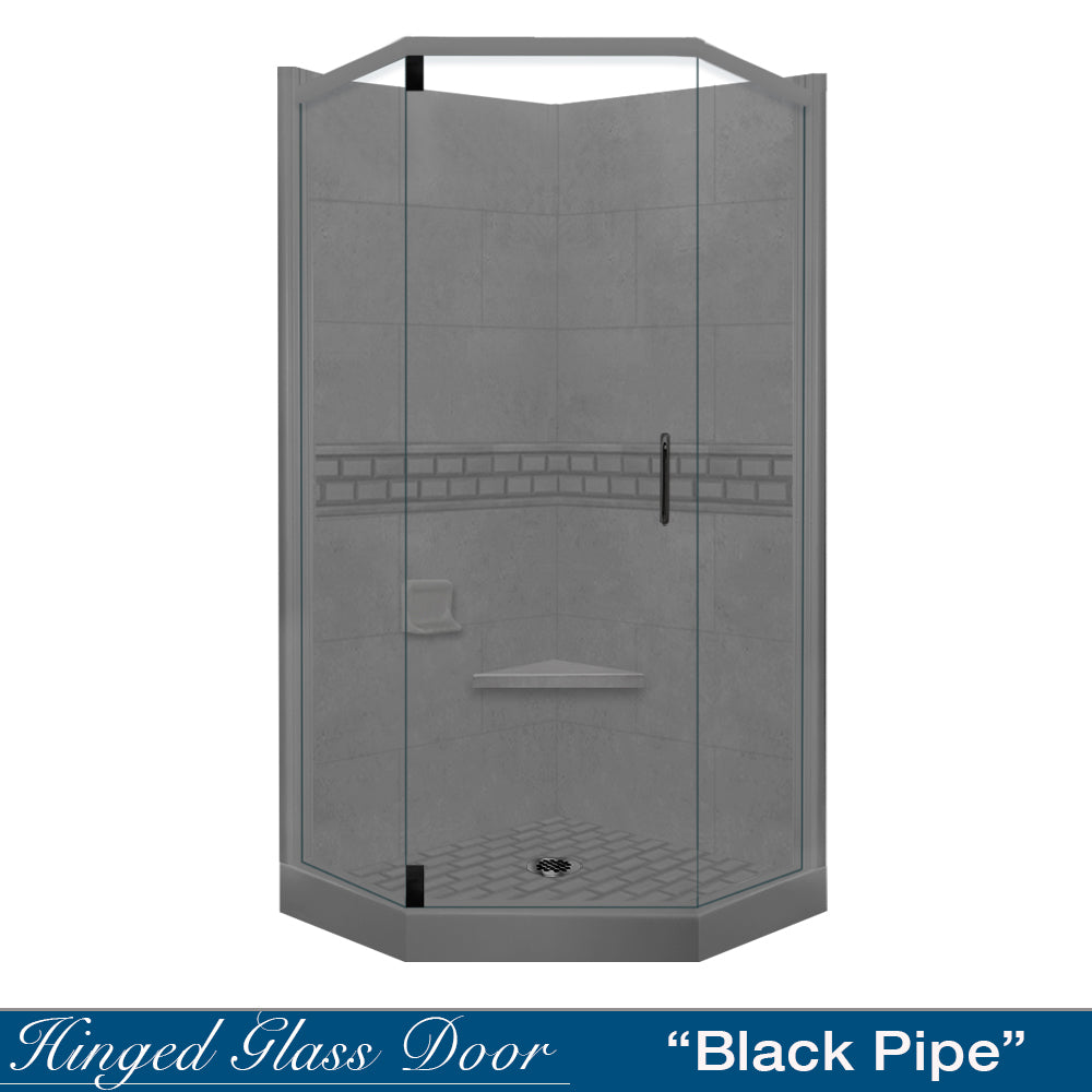 Neo-Angle Wet Cement Sistine Stone & Subway Stone Accent ("DIY Shower Remodel Kit")
