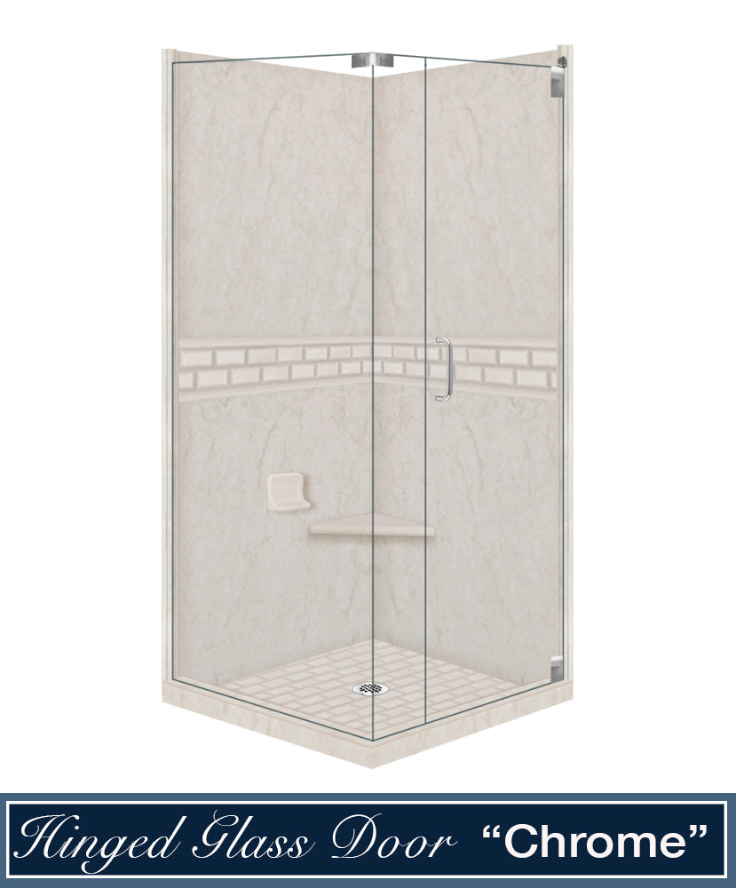 Rafe Marble Subway Corner Shower Kit