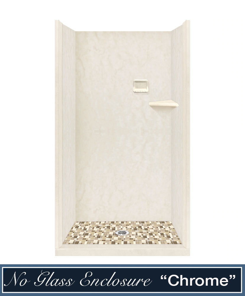 Rafe Marble Tuscany Mosaic Alcove Shower Kit