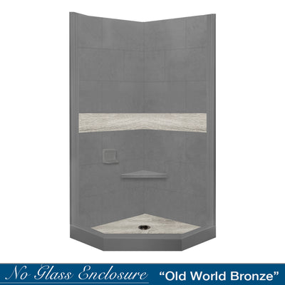 Sterling Oak Wet Cement Neo Shower Kit