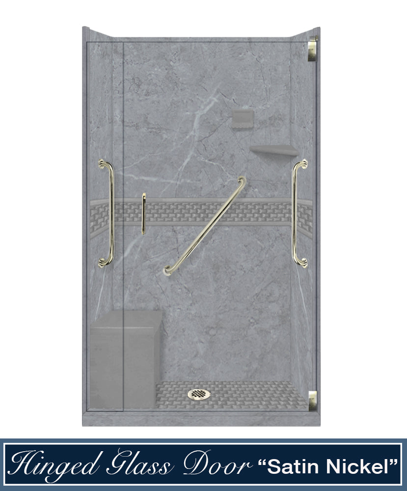 Freedom Grio Marble Jewel Alcove Shower Kit