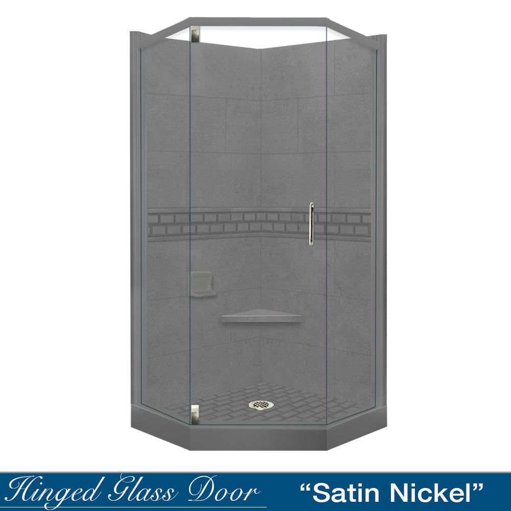 Neo-Angle Wet Cement Sistine Stone & Subway Stone Accent ("DIY Shower Remodel Kit")