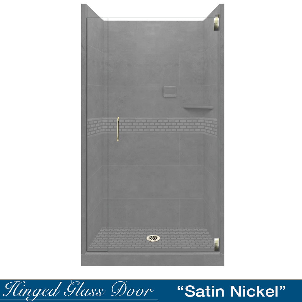 Classic Wet Cement Small Alcove Shower Kit