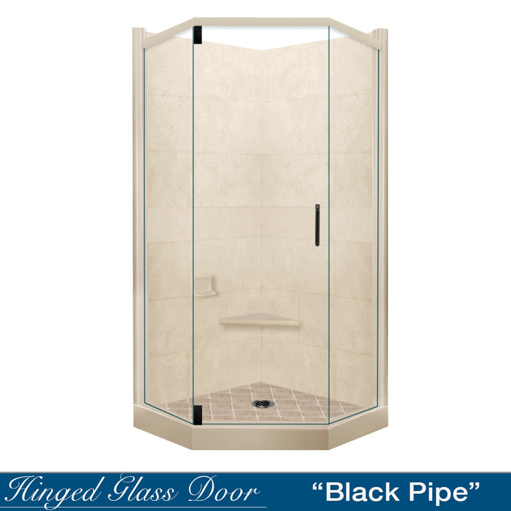 Neo-Angle Desert Sand Sistine Stone & Diamond Stone Accent Shower Remodel Kit