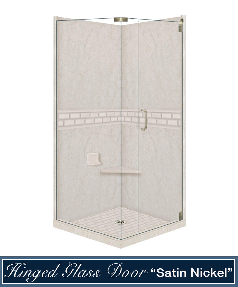 Rafe Marble Subway Corner Shower Kit