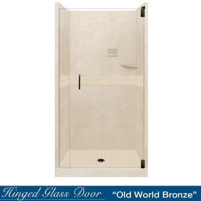 SPECIAL-Classic Desert Sand Small Alcove Shower Kit (FREE F92 FAUCET)