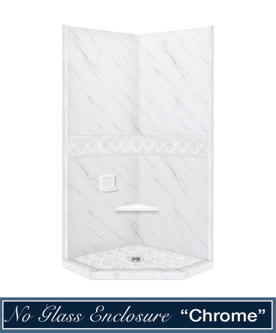 Carrara Marble Diamond Neo Shower Kit