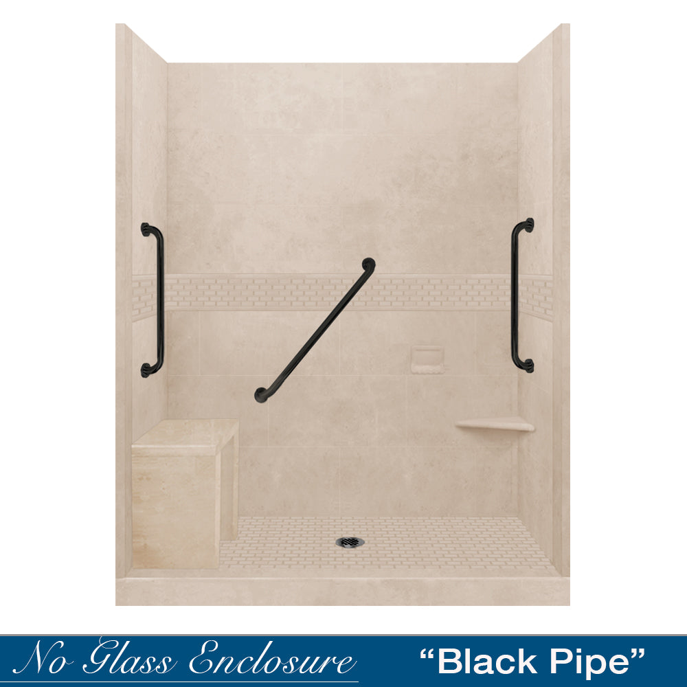 Freedom Classic Brown Sugar 60" Alcove Shower Kit