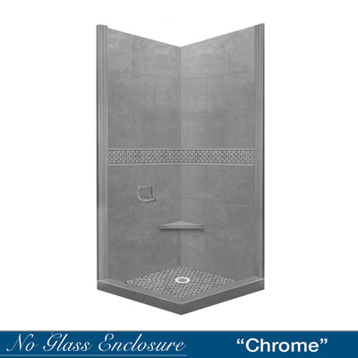 Jewel Wet Cement Corner Shower Enclosure Kit