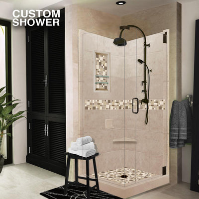 Custom Showers Your Way (Includes: Corner Pan, Walls, Thresholds, and Optional Glass)